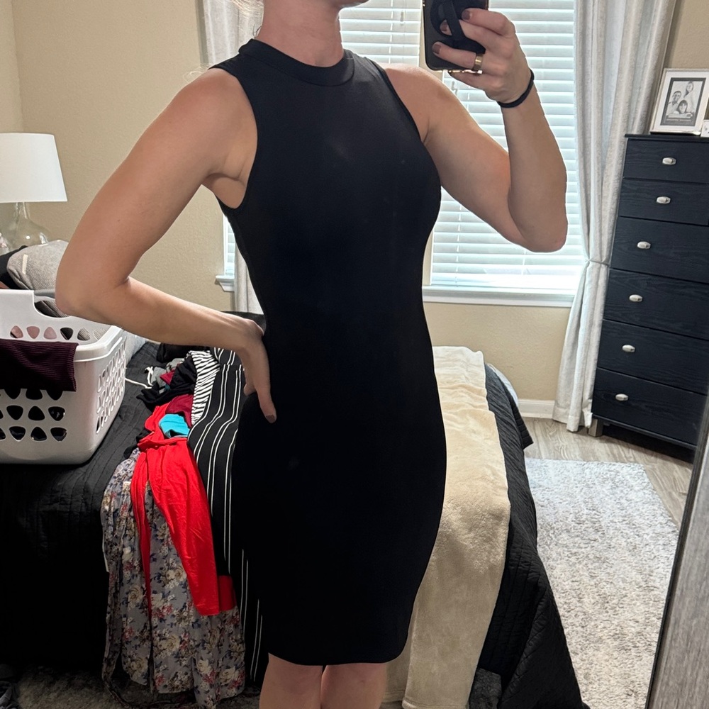 Red | Maroon | Burgundy | Black Sleeveless Dresses | Midi (Set of 3)